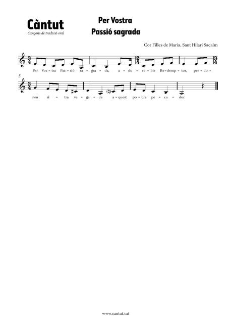 Per Vostra Passió sagrada