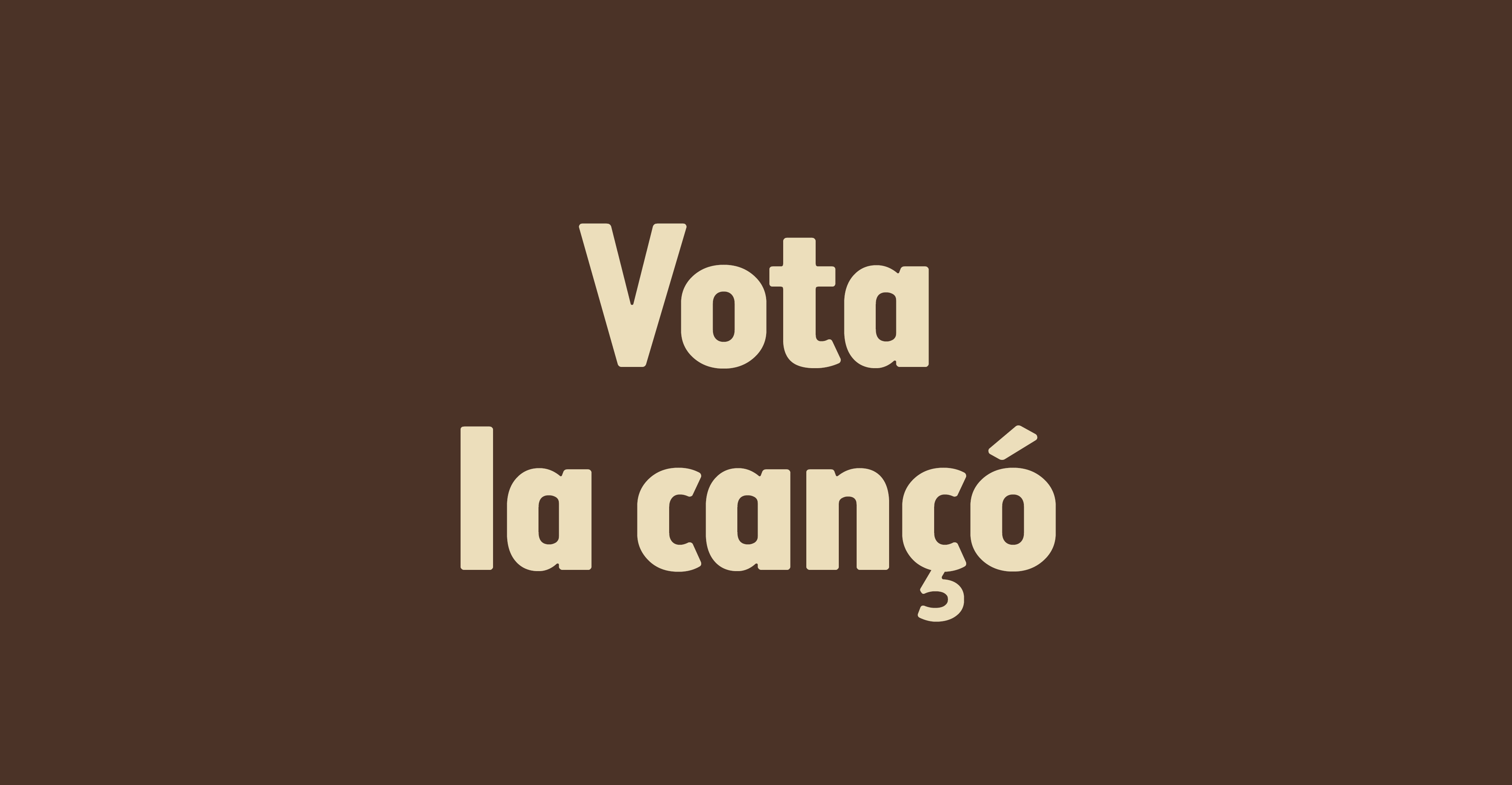 Vota la cançó