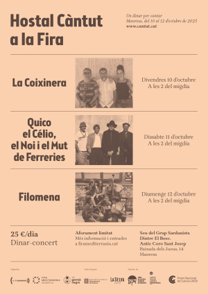 Hostal Càntut a la Fira. Dinars per cantar