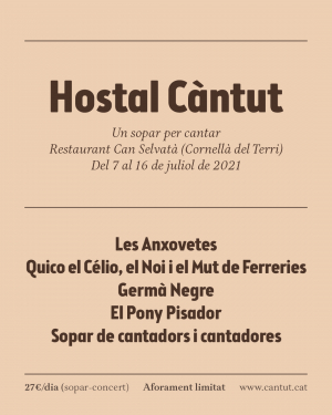 Presentada la programació de l’Hostal Càntut, sopars per cantar