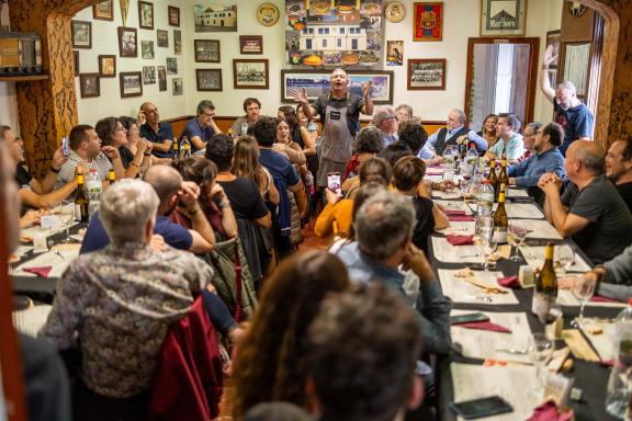 Dinar de cantadors i cantadores amb Mar Pujol