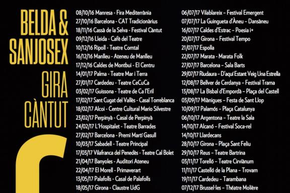 Final de gira del disc 'Càntut' de Belda & Sanjosex