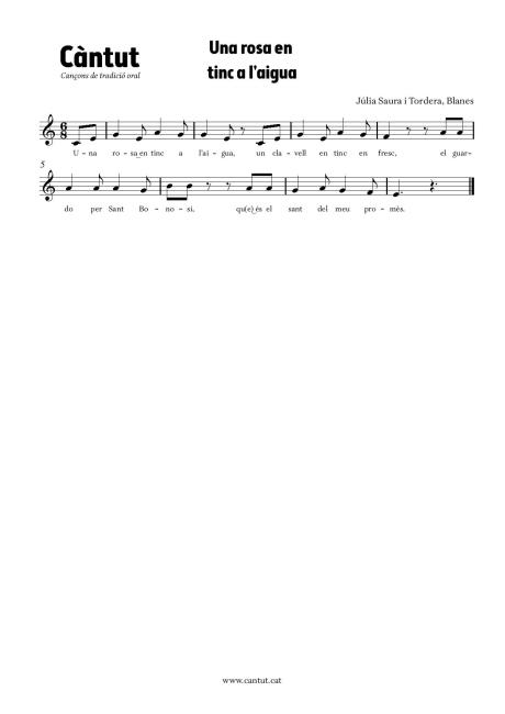 Una rosa en tinc a l'aigua (Júlia Saura i Tordera, Blanes)