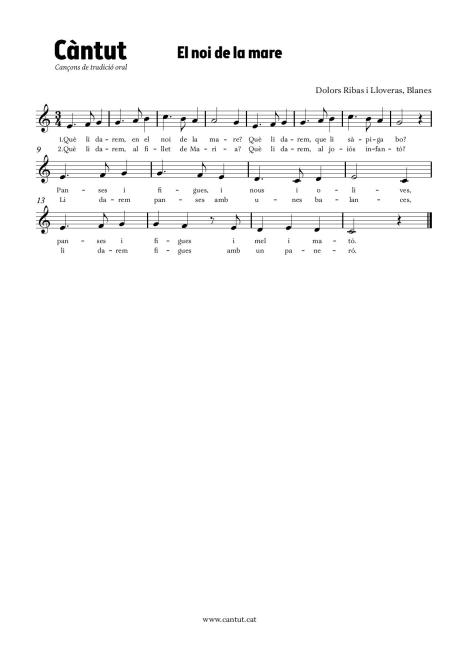 El noi de la mare (Dolors Ribas i Lloveras, Blanes)