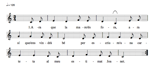 Ara que la mare és fora