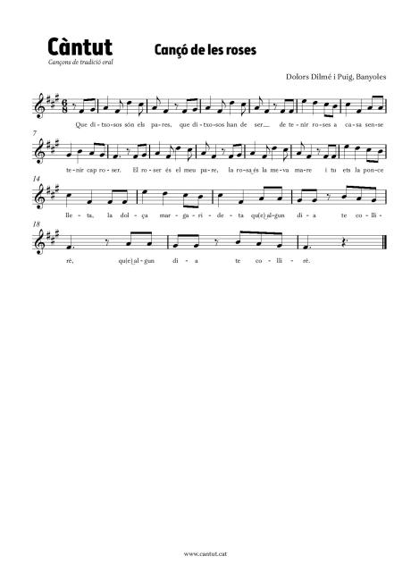 Cançó de les roses