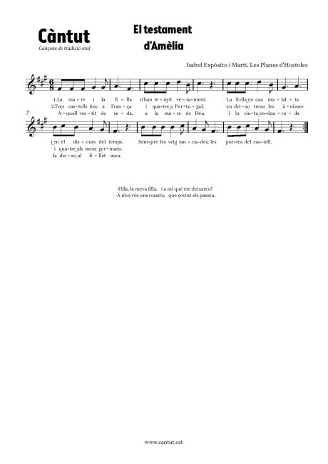 El testament d'Amèlia