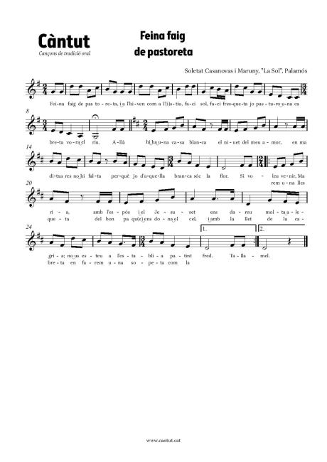 Feina faig de pastoreta