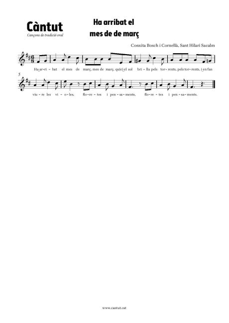 Ha arribat el mes de març