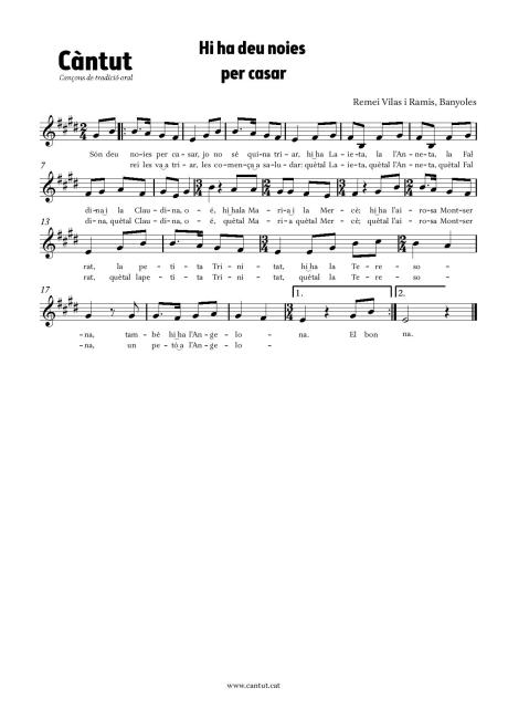 Hi ha deu noies per casar