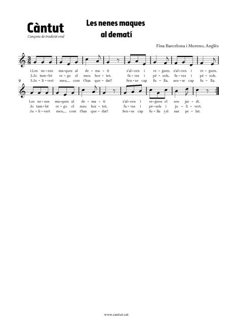 Les nenes maques al dematí