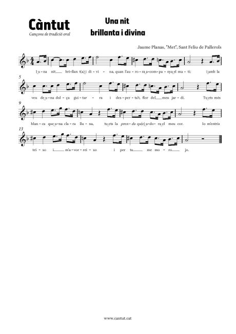 Una nit brillanta i divina