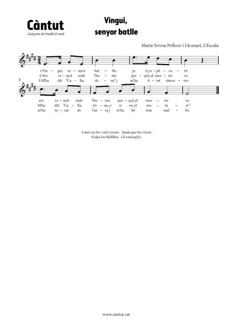 Vingui, senyor batlle