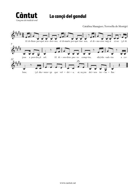 La cançó del gandul