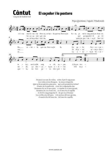 El caçador i la pastora