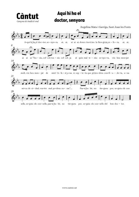 Aquí hi ha el doctor, senyora