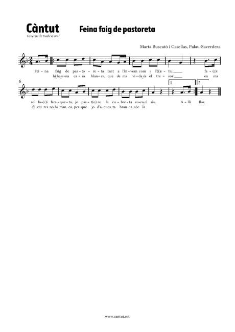 Feina faig de pastoreta