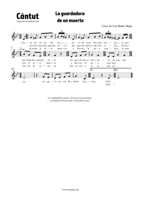 La guardadora de un muerto