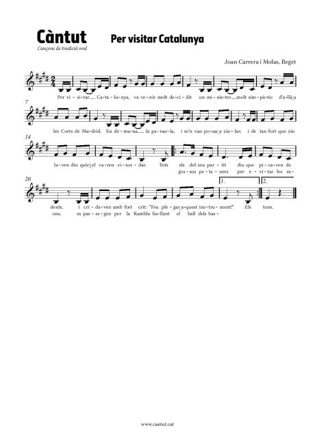 Per visitar Catalunya