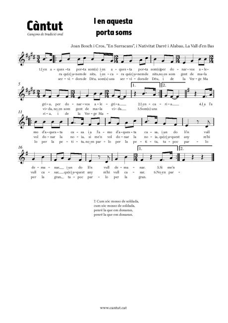 I en aquesta porta soms