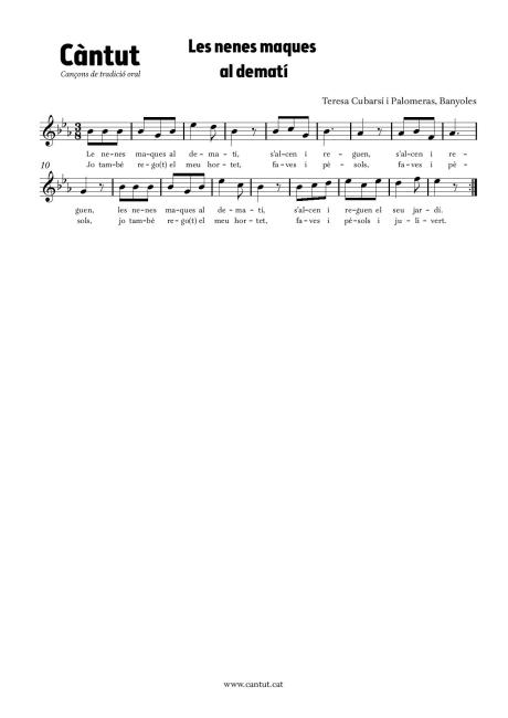 Les nenes maques al dematí