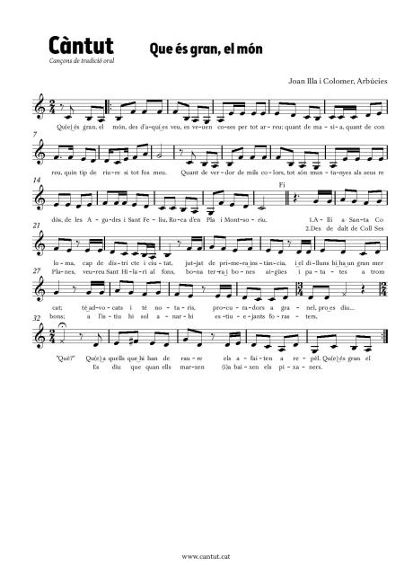 Que és gran, el món