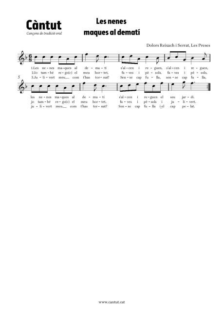 Les nenes maques al dematí