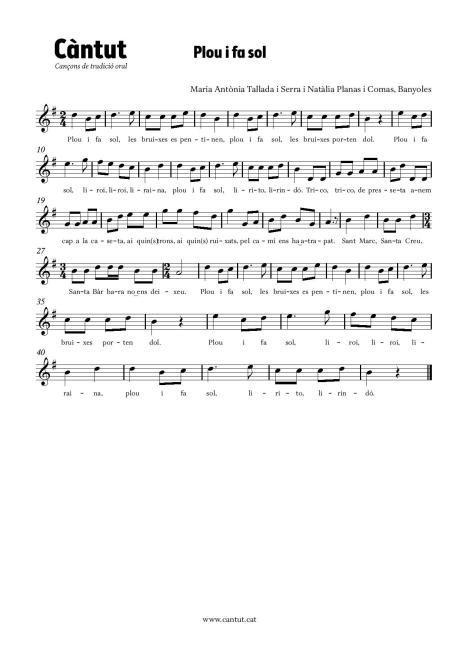 Plou i fa sol (cançó amb gestos)