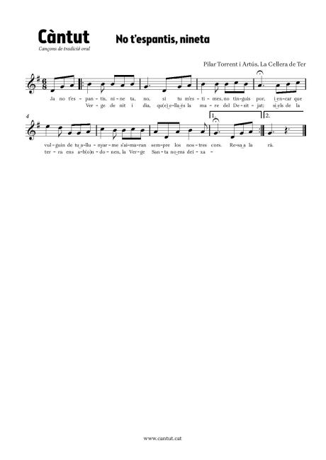 No t'espantis, nineta