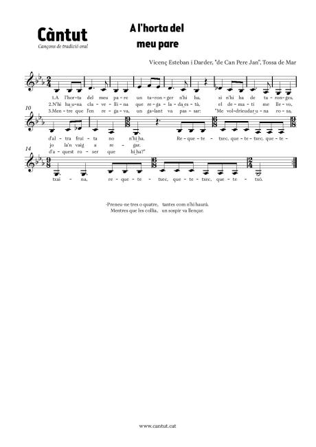 A l'horta del meu pare