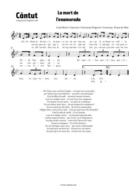 La mort de l'enamorada