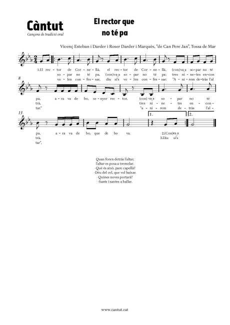 El rector que no té pa