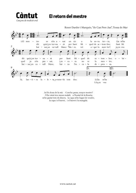 El retorn del mestre