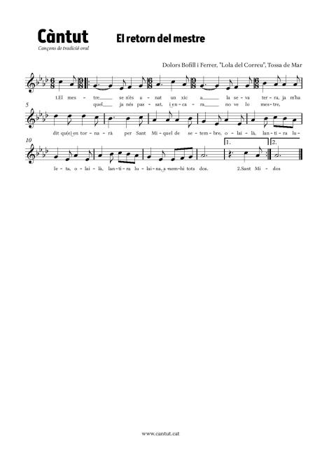 El retorn del mestre