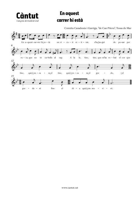 En aquest carrer hi està