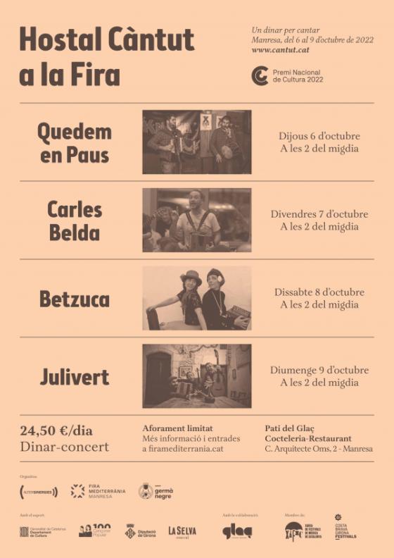 Hostal Càntut a la Fira. Dinars per cantar 2022