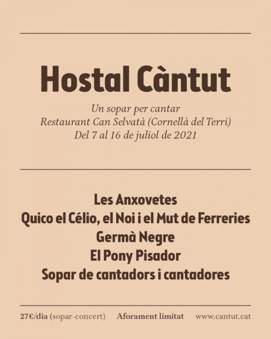 Presentada la programació de l’Hostal Càntut, sopars per cantar
